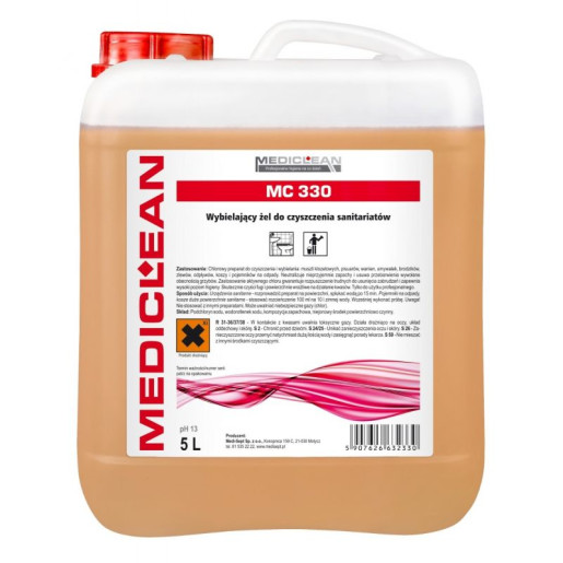 MEDICLEAN MC 330 Wybielający żel do czyszczenia i wybielania sanitariatów 5L