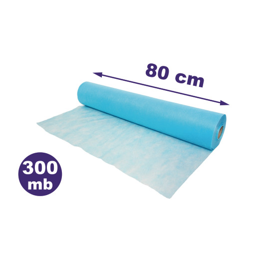 Podkład medyczny 80 cm x 300 mb  BLUE