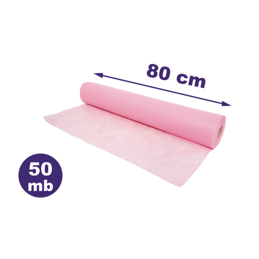 Podkład medyczny 80 cm x 50 mb PINK