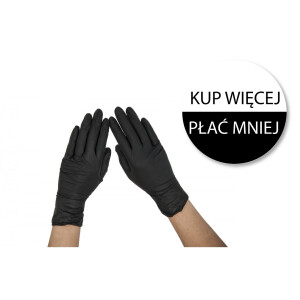 Rękawiczki nitrylowe BLACK (Kup więcej, płać mniej)