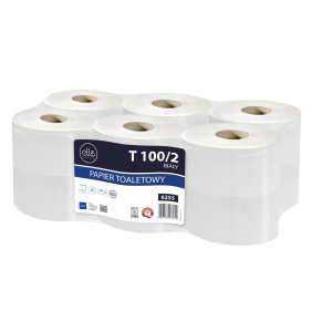 PAPIER TOALETOWY JUMBO BIAŁY do podajnika 12szt. 100 % Celuloza 2 warstwy