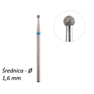 Frez z nasypem diamentowym 1,6 mm