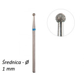 Frez z nasypem diamentowym 1 mm